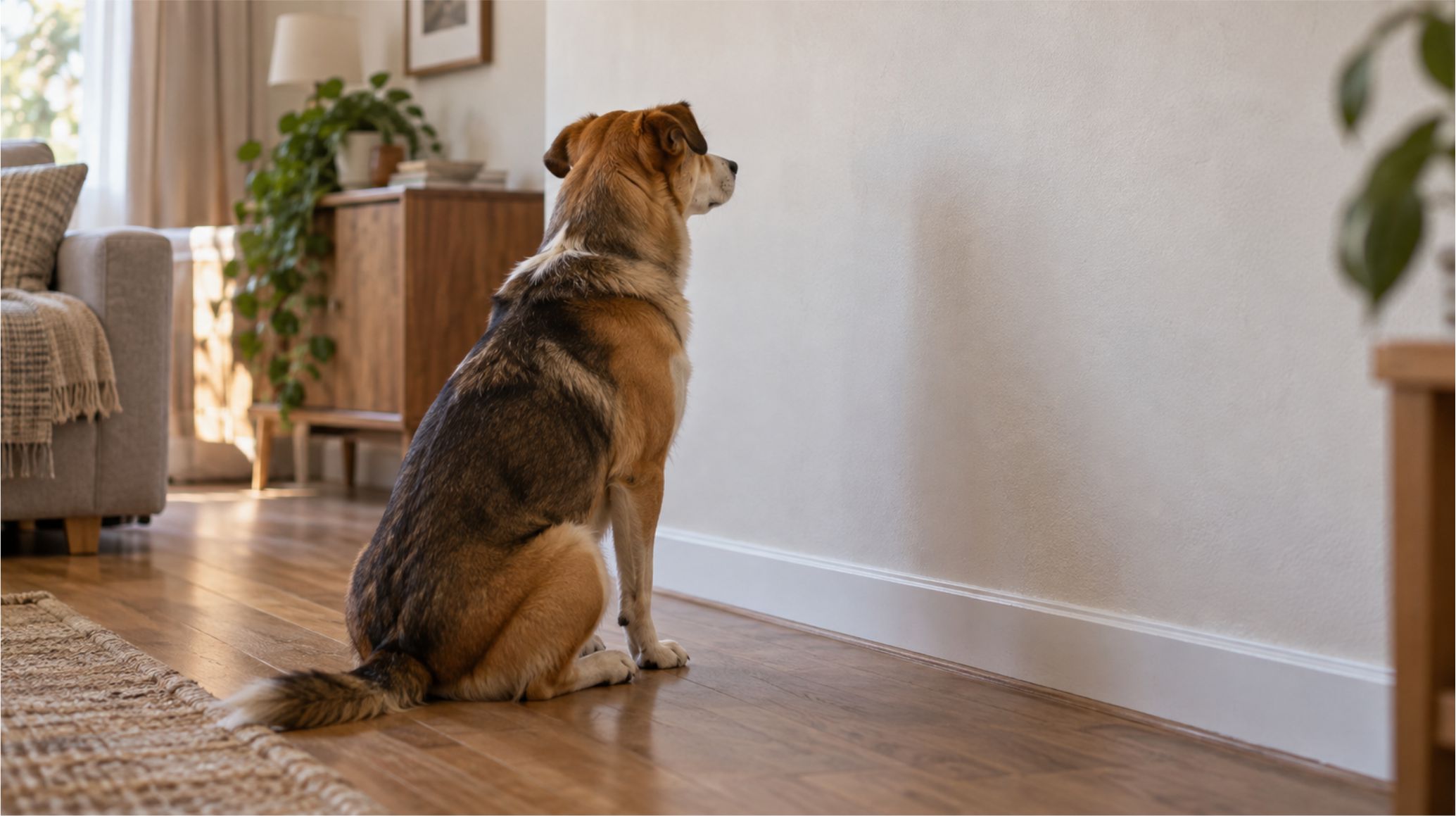 Mirar fijamente la pared: cuándo este comportamiento de tu perro requiere atención